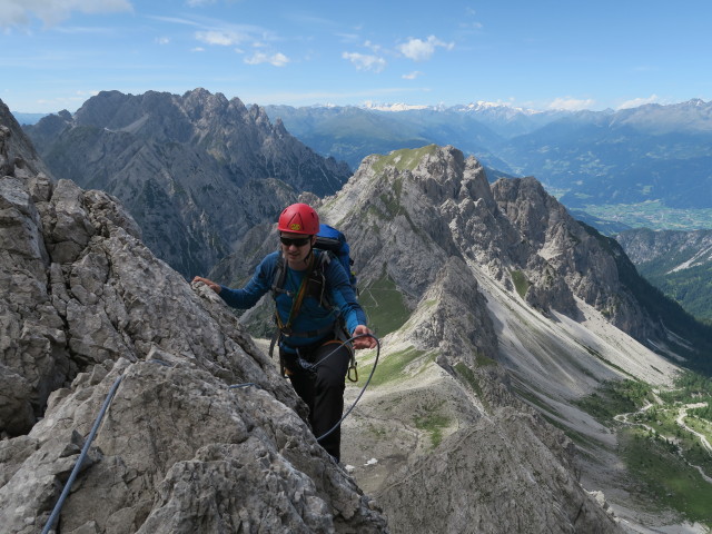 NW-Grat der Teplitzer Spitze: Werner in der 4. Seill&auml;nge
