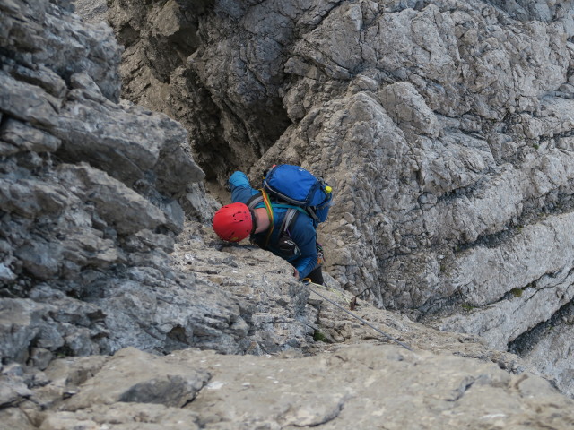 NW-Grat der Teplitzer Spitze: Werner in der 5. Seill&auml;nge