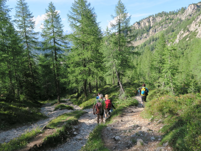 Werner, Josef, Evelny und Irene zwischen Marcherstein und Insteinh&uuml;tte