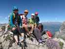 Irene, ich, Josef, Werner und Evelyn auf der Kleinen Teplitzer Spitze, 2.450 m