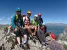 Irene, ich, Josef, Werner und Evelyn auf der Kleinen Teplitzer Spitze, 2.450 m