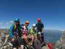 Irene, ich, Josef, Werner und Evelyn auf der Kleinen Teplitzer Spitze, 2.450 m