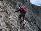 NW-Grat der Teplitzer Spitze: Evelyn in der 3. Seillänge