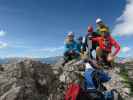 Evelyn, Irene, Werner, Josef und ich auf der Teplitzer Spitze, 2.613 m