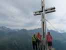 Helmut, ich und Hannelore am Östlichen Sattelkopf, 2.651 m