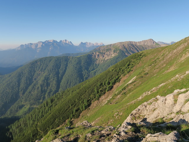 vom Dreitörlweg Richtung Süden (10. Juli)