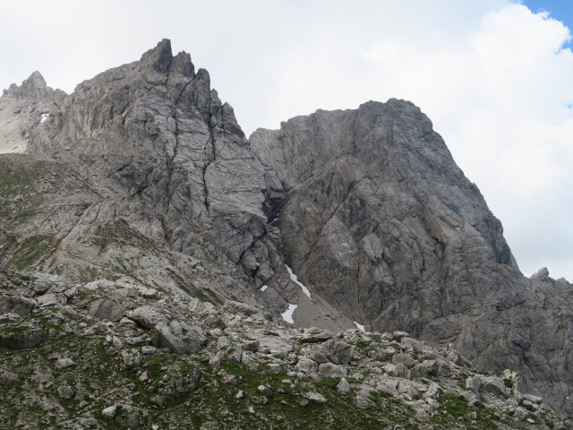 Teplitzer Spitze von der Karlsbader Hütte aus (10. Juli)