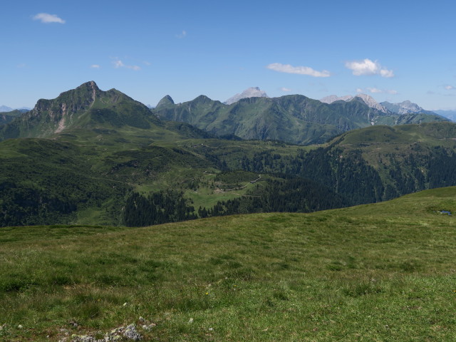 von der Waidegger Höhe Richtung Südwesten (16. Juli)