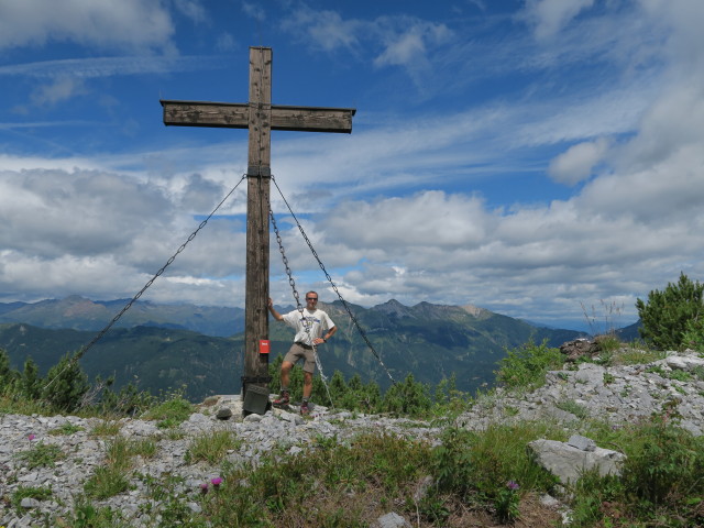 Ich am Vorgipfel des Würmlacher Poliniks (17. Juli)