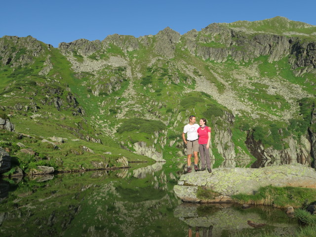 Ich und Sabine beim Mittleren Kaltenbachsee, 1.912 m