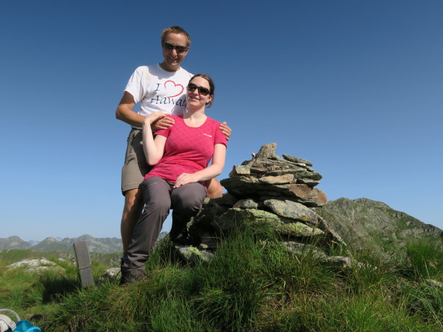 Ich und Sabine auf der Schafspitze, 2.310 m