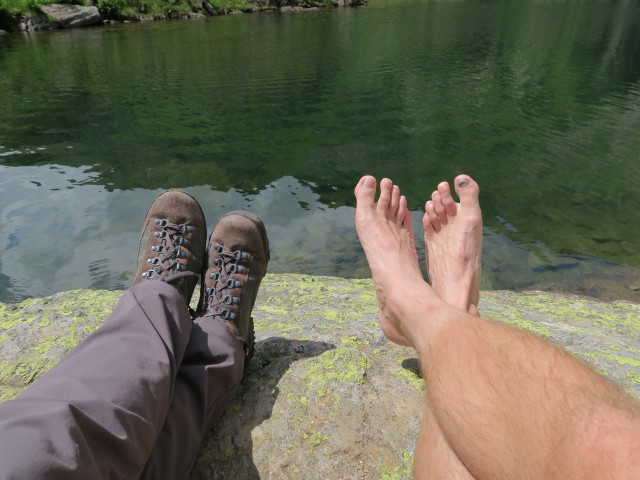 Sabine und ich beim Mittleren Kaltenbachsee, 1.912 m