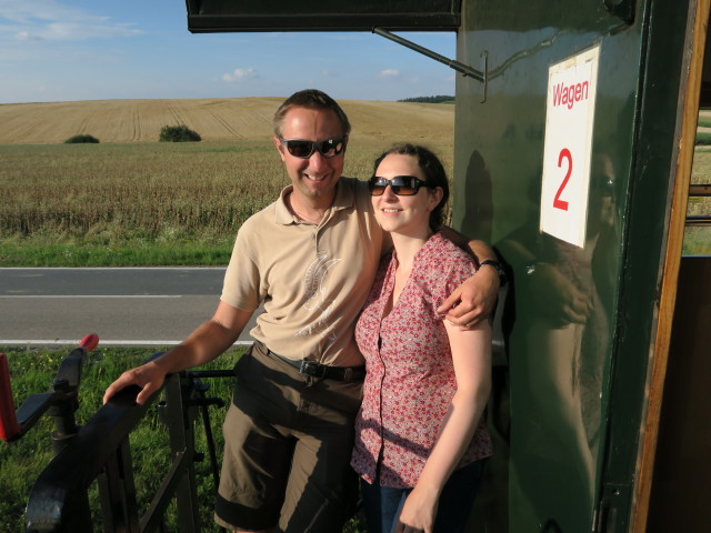 Ich und Sabine im R 16975 zwischen Plei&szlig;ing-Waschbach und Niederfladnitz
