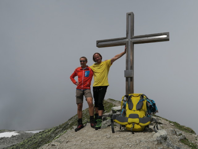 Ich und Jörg am Basslerjoch, 2.829 m (29. Juli)