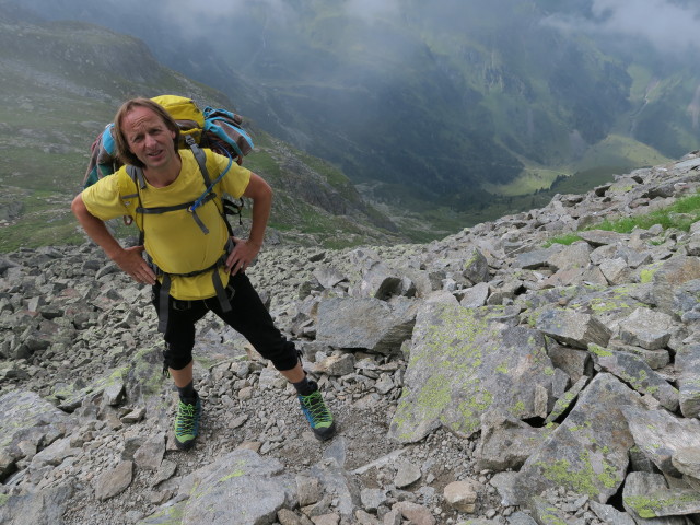 J&ouml;rg am Weg 133 zwischen Platzengrube und Platzen (29. Juli)