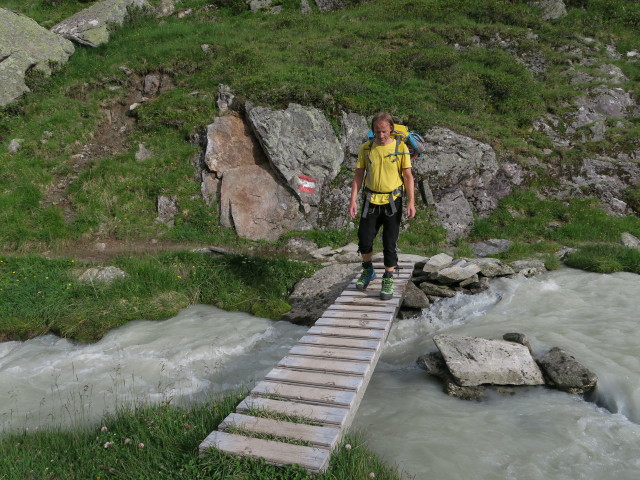 J&ouml;rg am Weg 133 zwischen Kuhgschwez und Franz-Senn-H&uuml;tte (29. Juli)
