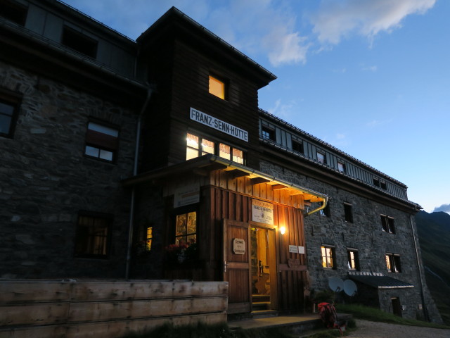 Franz-Senn-Hütte, 2.149 m (30. Juli)