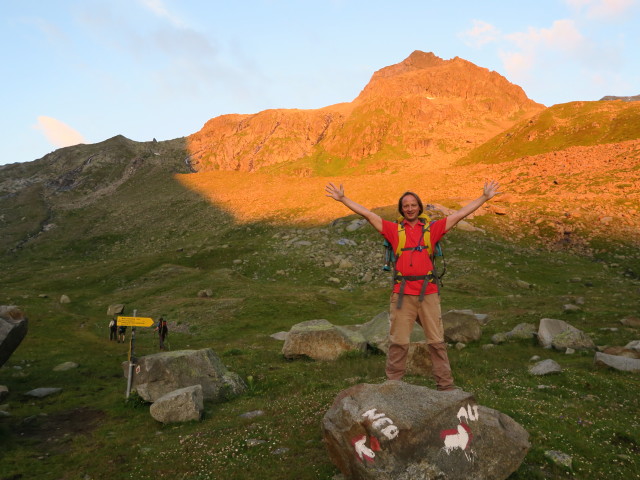 Klaus, Dirk, Thorsten und J&ouml;rg am Weg 131 beim Berglastal (30. Juli)