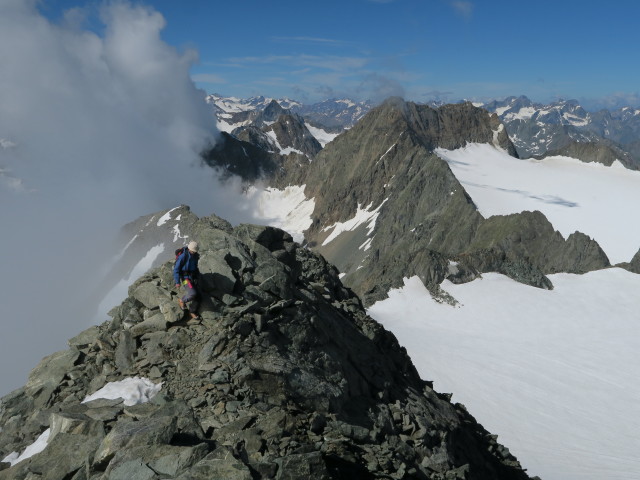 Thorsten zwischen Oberer H&ouml;lltalscharte und Ruderhofspitze (30. Juli)