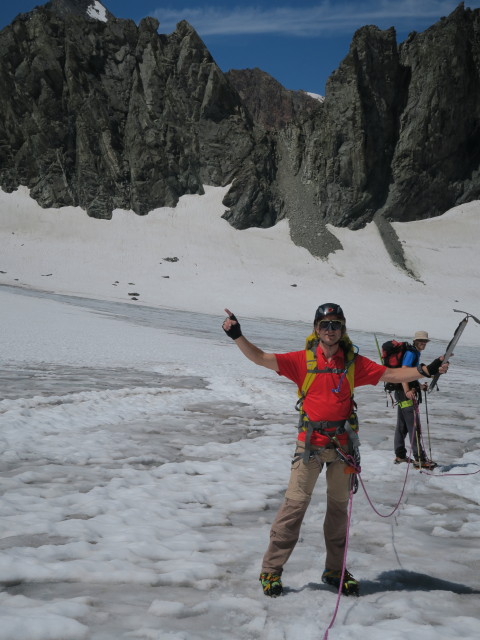 J&ouml;rg und Thorsten am Alpeiner Ferner (30. Juli)