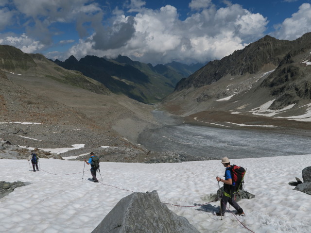 Klaus, Dirk und Thorsten am Alpeiner Ferner (30. Juli)