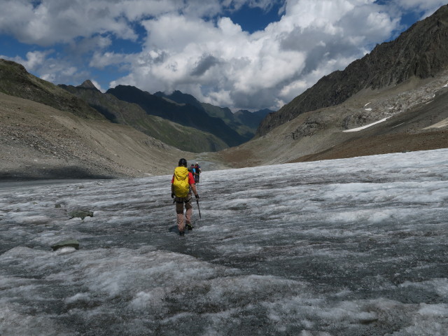 J&ouml;rg, Dirk und Thorsten am Alpeiner Ferner (30. Juli)
