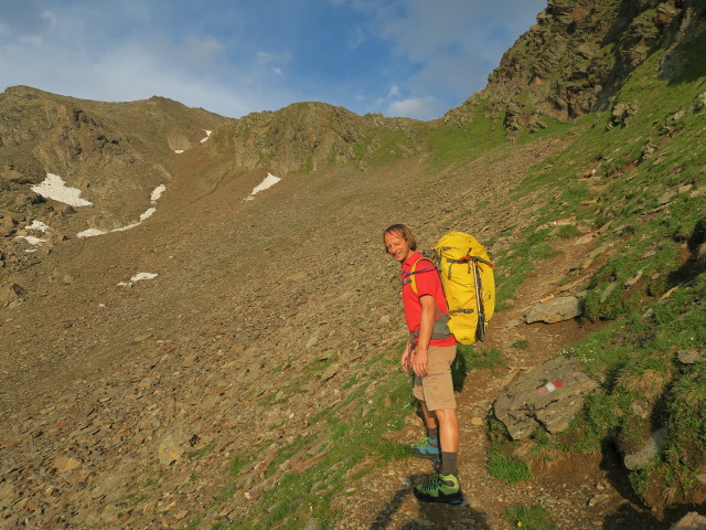 Jörg am Weg 132 zwischen Mauernleger und Großem Horntaler Joch (31. Juli)