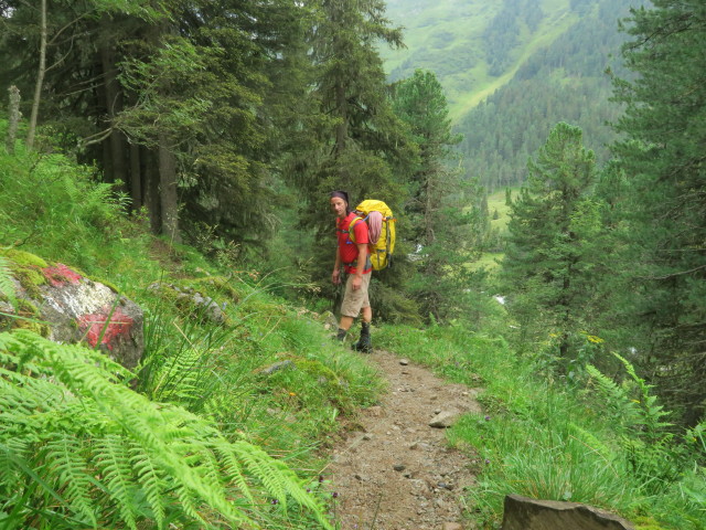 J&ouml;rg am Weg 132 im Kitzwald (31. Juli)
