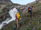 Jörg und Thorsten am Weg 131 zwischen Berglastal und Alpeiner Ferner (30. Juli)