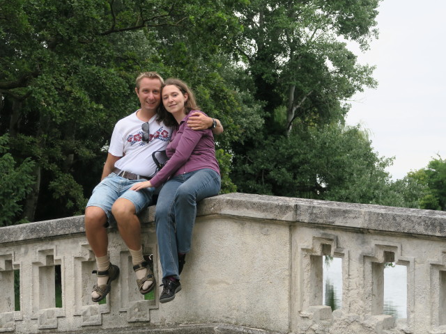 Ich und Sabine auf der Steinernen Br&uuml;cke