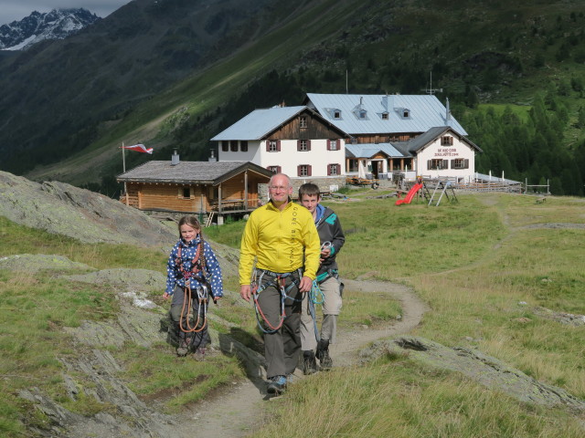 Jakob zwischen Zufallh&uuml;tte und Murmele-Klettersteig (6. Aug.)