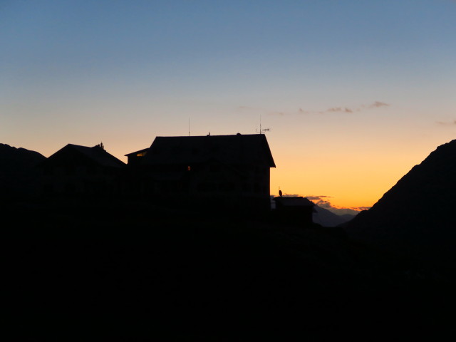 Zufallhütte, 2.265 m (7. Aug.)