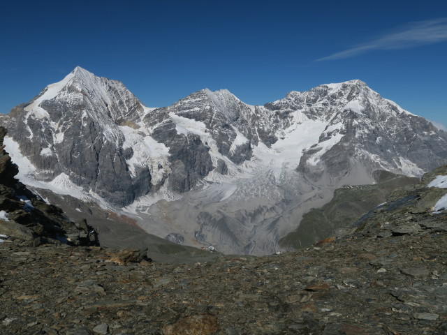 Königsspitze, Monte Zebrè und Ortler von der Madritschspitze aus (7. Aug.)