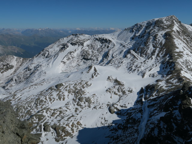 Hintere Schöntaufspitze von der Madritschspitze aus (7. Aug.)