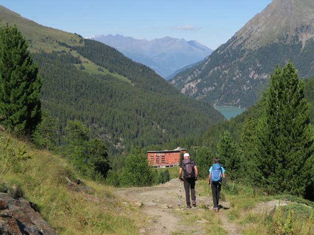 Weg 103 zwischen Zufallhütte und Weg 151 (7. Aug.)