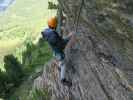 Murmele-Klettersteig: Jakob in der Sektion III (6. Aug.)