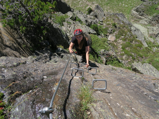 Fernau-Klettersteig: Miriam (13. Aug.)