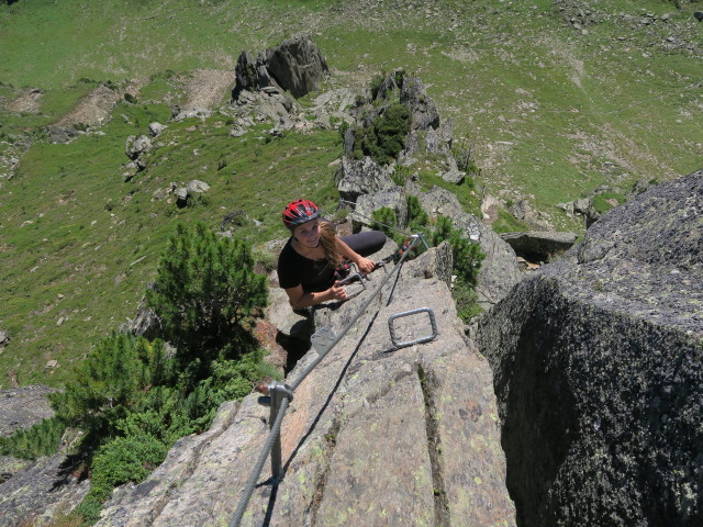 Fernau-Klettersteig: Miriam (13. Aug.)