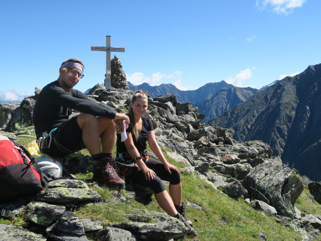 Christoph und Miriam am Egesengrat, 2.631 m (13. Aug.)