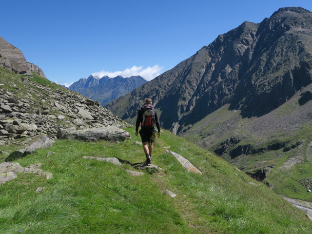 Christoph zwischen Egesensee und Dresdner H&uuml;tte (13. Aug.)