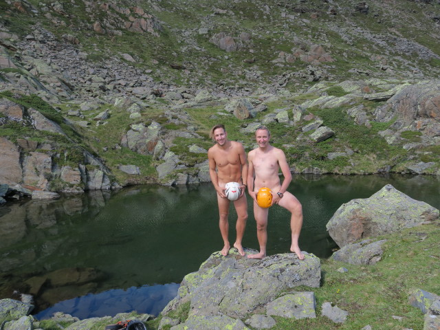 Christoph und ich beim Egesensee (13. Aug.)