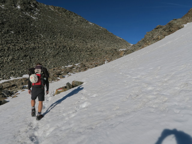 Christoph zwischen Station Gamsgarten und Daunjoch (14. Aug.)