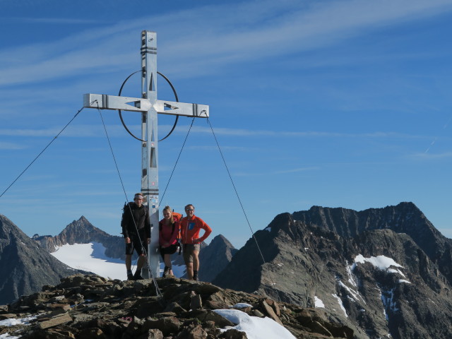 Christoph, Miriam und ich am Hinteren Daunkopf, 3.225 m (14. Aug.)