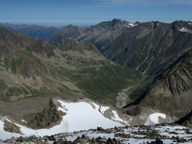 Sulztal vom Hinteren Daunkopf aus (14. Aug.)