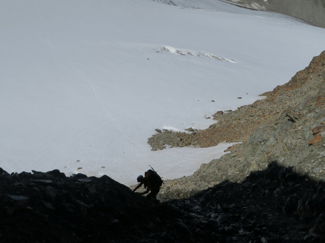Christoph zwischen Daunjoch und Sulztalferner (14. Aug.)