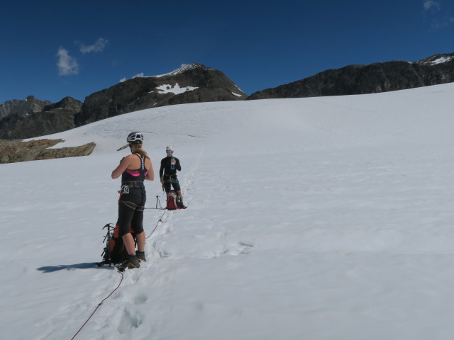 Miriam und Christoph am Sulztalferner (14. Aug.)