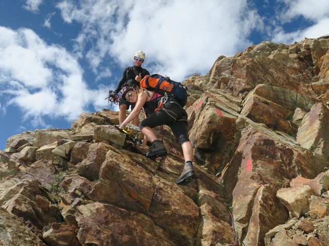 Christoph und Miriam zwischen W&uuml;tenkarsee und W&uuml;tenkarferner (14. Aug.)