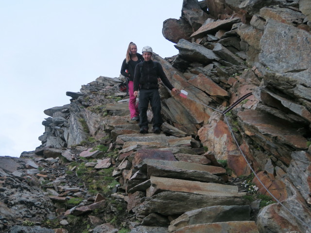 Miriam und Christoph zwischen Hochstubaih&uuml;tte und W&uuml;tenkarferner (15. Aug.)