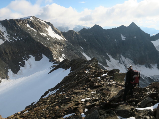 Christoph zwischen Warenkarseitenspitze und W&uuml;tenkarferner (15. Aug.)
