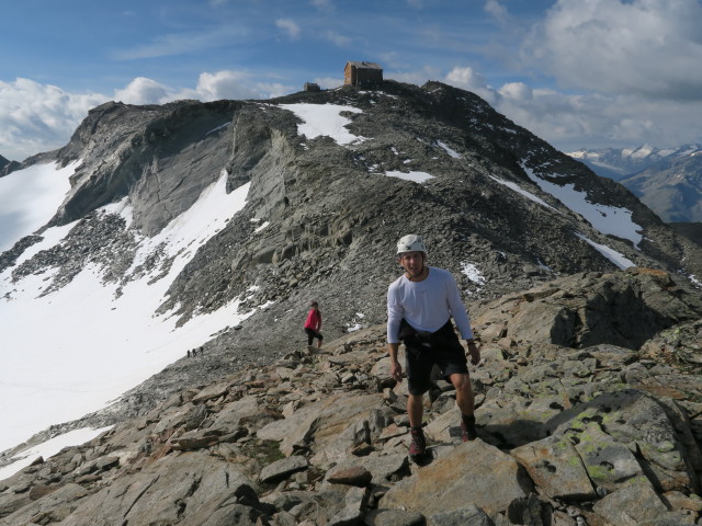 Miriam und Christoph zwischen W&uuml;tenkarferner und Durrnk&ouml;gele (15. Aug.)